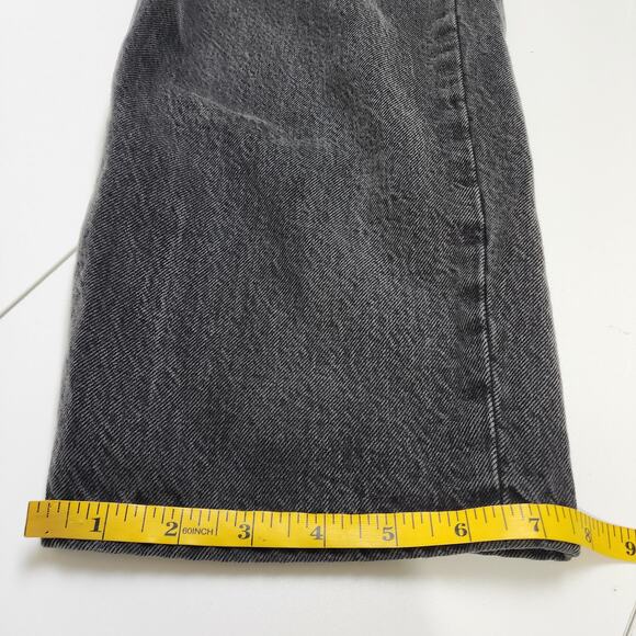 Abercrombie & Fitch Womens High Rise Taper Jean Curve Love Size 2 Long Black - Picture 13 of 13